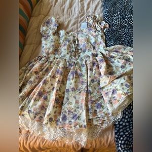 Floral Lace Patchwork Dress from Cider